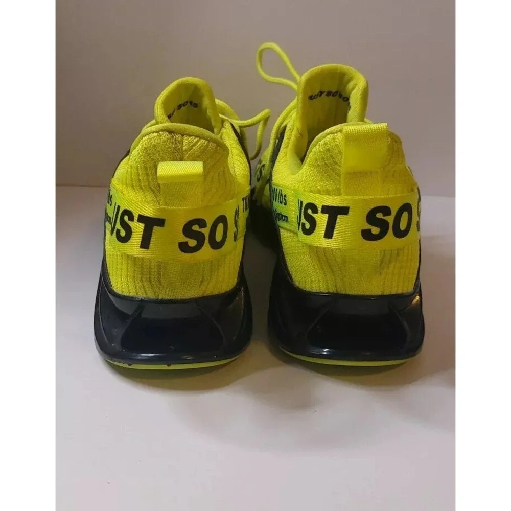 Just So So Mens Neon Yellow‎ Blade Running Sneakers Size 45 Athletic Shoes